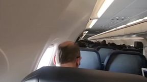 Mid-flight, she sucked him off on the plane, no one knew what was happening