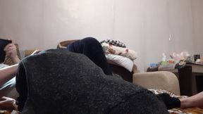Quick Lesbian Sex on the Bed