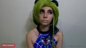 jolyne cujoh esta muy caliente, se masturba en prision y es pillada por los guardias - cosplay - jojos bizarre