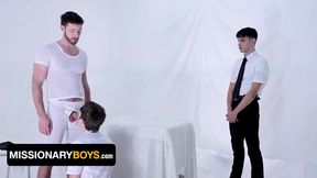 Dakota Lovell And Rob Quin In Mormon Boys Share Perv Priests Tight Holes