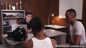 FalconStudios - Coach Devin Franco Teaches Jocks A Lesson With a Juicy FUCK TRAIN and SPITROAST
