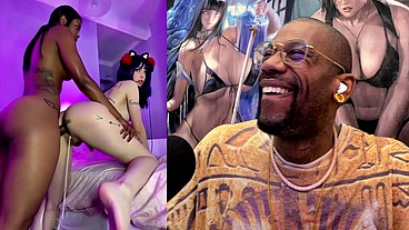 Degraded White Breeding Slut Gets Fucked From Behind By A Transgender BBC And Gets Cum Filled, AI Generated