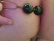 More anal bead play