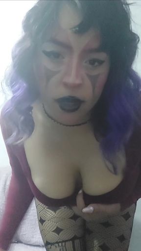 Little clown gets a surprise fuck by a masked stranger