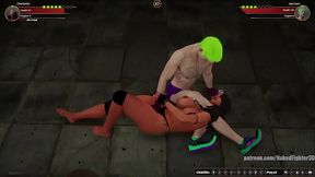 Charlotte VS Joe Curr (Naked Fighter 3D)