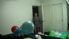 Mean And Nasty Step-Grandma Smokes And Fucks Step-Grandson While Busting Balloons ( FULL VERSION )