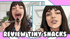 [STORY] Giantess Influencer Reviews Her Favorite Tiny Snacks Vore POV