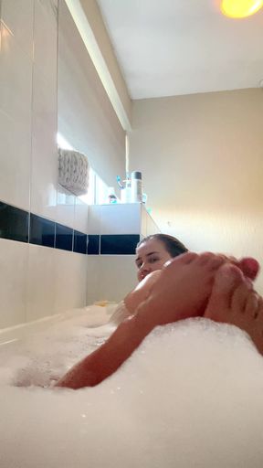 Put That Phone Down and Wash My Tits in the Bath with Me