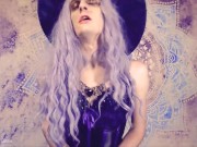 Gothic Gurl playing with Large Dildos