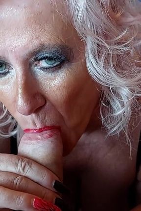 Professional German Blowjob Granny