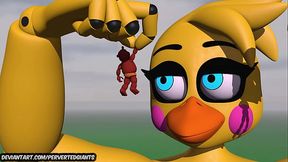 Toy chica Giantess Pantis Trap