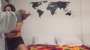 eu e meu amigo fizemos uma putaria gostosa em sao paulo com uma morena malhada gostosa