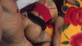 eu e meu amigo fizemos uma putaria gostosa em sao paulo com uma morena malhada gostosa