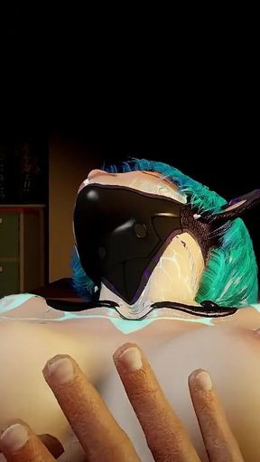 Robot Girl Rides Dick on a Chair