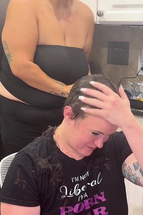 Shaving Quinn's Head
