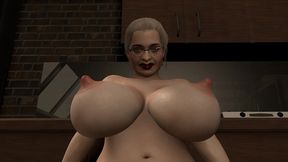 esmeralda sucking dick before riding it in the kitchen