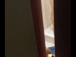 It's impossible not to spy on your neighbour during the time that this babe's taking a baths. Real movie.