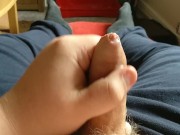 Chubby teen with Tight forskin cums for you!