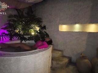 On vacation with Carla Morelli's big butt