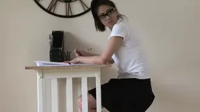 English babe girlfriend in college uniform gets fucked hard