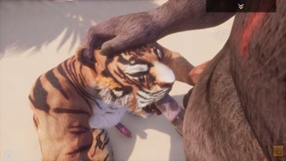 Wild Life / Tiger getting Fucked by a Minotaur