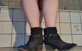 Bare Stinky Feet From Ankle Boots