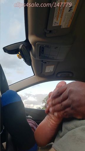 Car Sessions 2 with Dee's Stinky Hood Feet Worship N Footjob