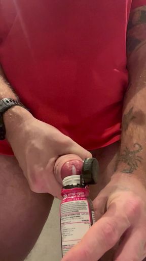 Pre gym warm up wank