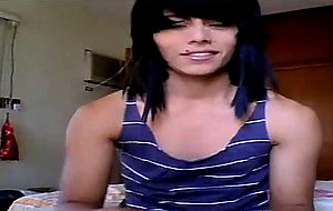 Shy tranny webcam show