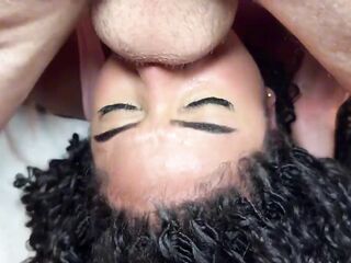 Hard Screw for Breasty Lalin girl Stepdaughter Gives Her Uncontrollable Squirting Orgasms on Stepdad's Large Weenie