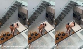 auhneesh nicole rides bbc in the kitchen porn video