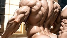 A Very Naughty, Muscular Gay Couple Had Sex in Various Places Across Europe. Yaoi Hentai Animation.