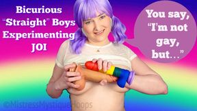 Bicurious Straight Boys Experimenting JOI - You didn't mean to end up jerking each other off! - Make Me Bi, Bisexual Encouragement, Gay Jerk Off Instructions, Queer, Frotting, Female Domination, Femdom with Mistress Mystique Hoops - MP4