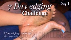 7-Day Footjob Edging Challenge: No Release Until Day 7