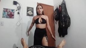Very Hot Colombian Stepmother Asks Me for My Cock