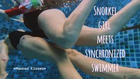 Snorkel girl meets synchronized swimmer