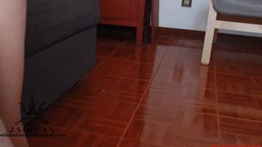 Shoeplay scarpin with pantyhose