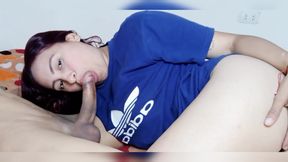 Best friend is shy and I suck it