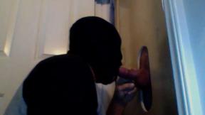 Amazing Masked Gloryhole Meat Sucker