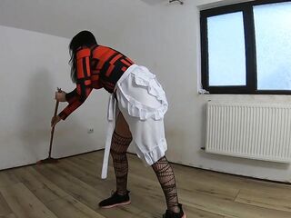 Nymphomaniac maid cleans an abandoned house ep 257 - preview