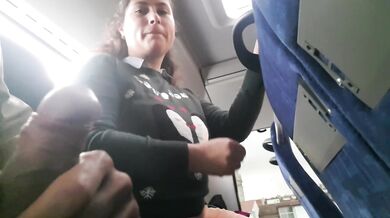 A woman saw an exhibitionist's Dick on the Bus. REACTION