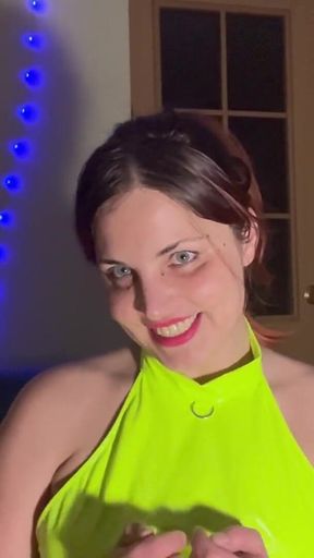 Plastic Bag Domination in Latex Minidress POV