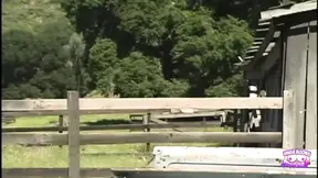 City slicker gets pounded by country blonde's huge cock