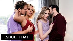 Scarlett Sage Swaps Husbands With Spanish Babe Carlita Ray For Wild Swinger Foursome!