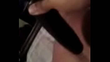 Fucking her with a cucumber