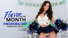 Horny cheerleader Theodora Day wants her stepbro's dong