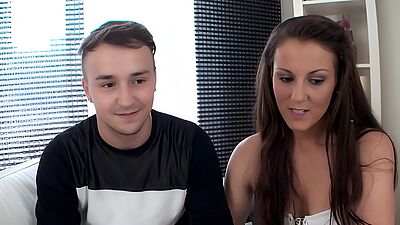 Housewife Valentina Ross Rides Her Way to Creampie Next to Her Cuck