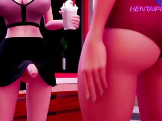 RECENT NEVERSEEN CG T-Girl Dickgirls ANAL Sex Toon Animation ENG Dubbed