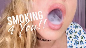 Blowing smoke on your face