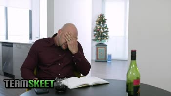 Petite Christmas Cutie Skylar Vox Squeezed By J-mac's Big Dick